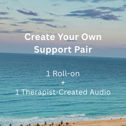 Custom Aromatherapy Roll-On & Mindfulness Audio Gift Set for Stress Support