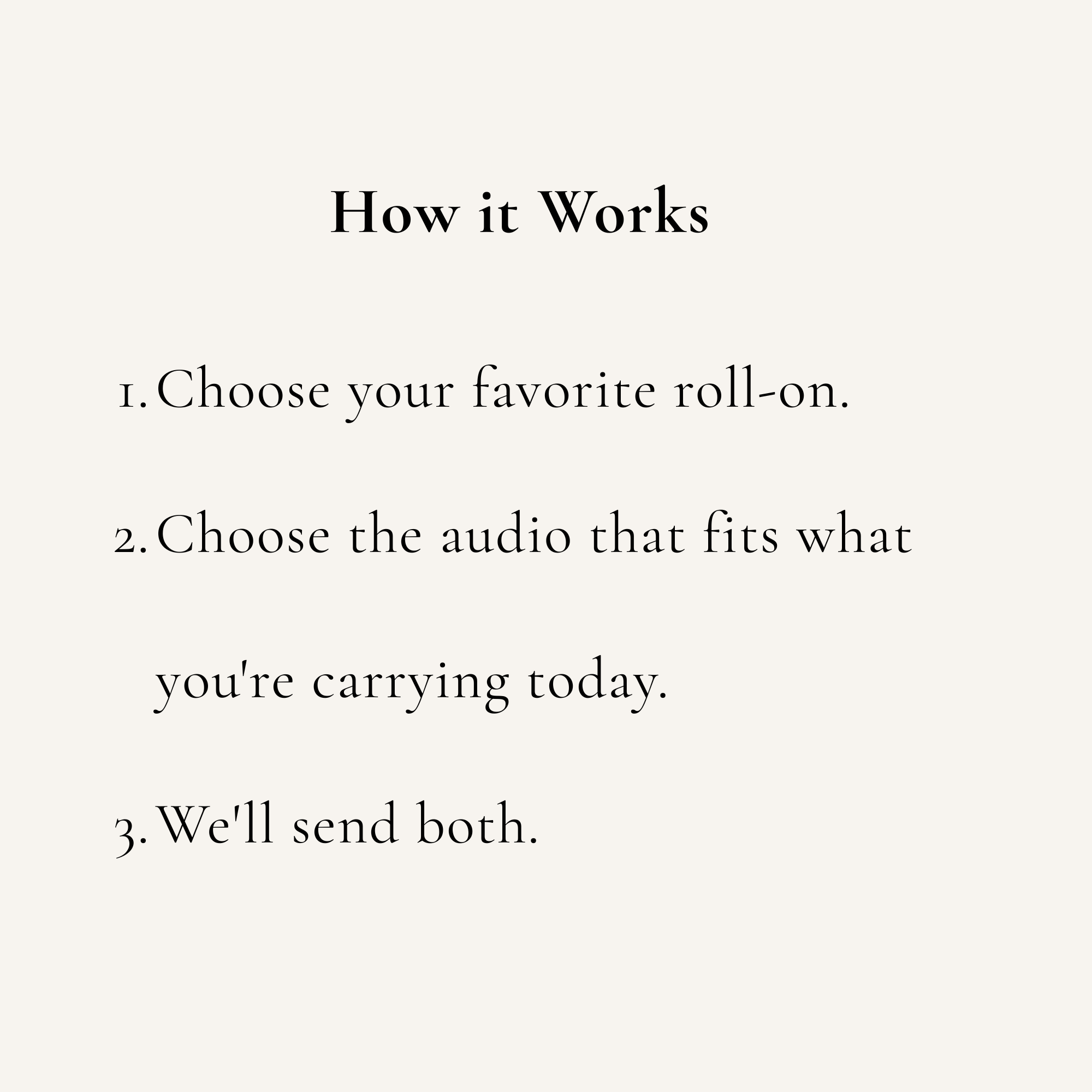 Choose Your Own Roll-On + Therapist Audio