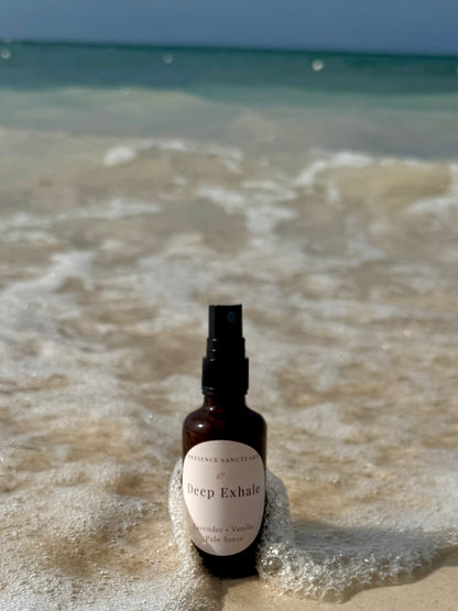 Calming Lavender Vanilla Palo Santo Body Mist for Stress Support | Deep Exhale