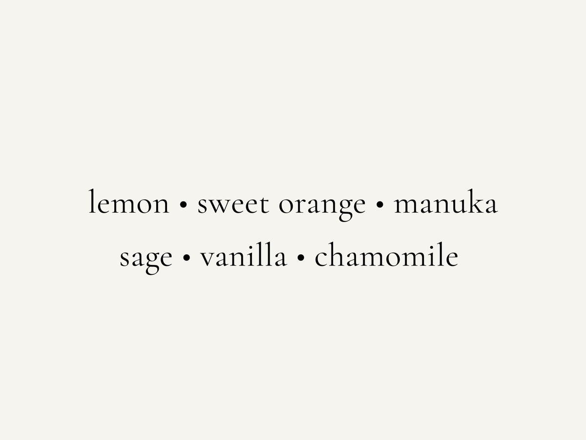 Uplifting Citrus Vanilla Sage Body Mist for Stress Support | Emotional Sanctuary