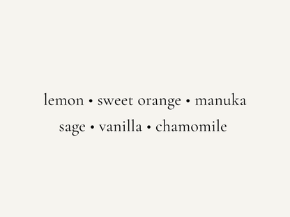 Uplifting Citrus Vanilla Sage Body Mist for Stress Support | Emotional Sanctuary