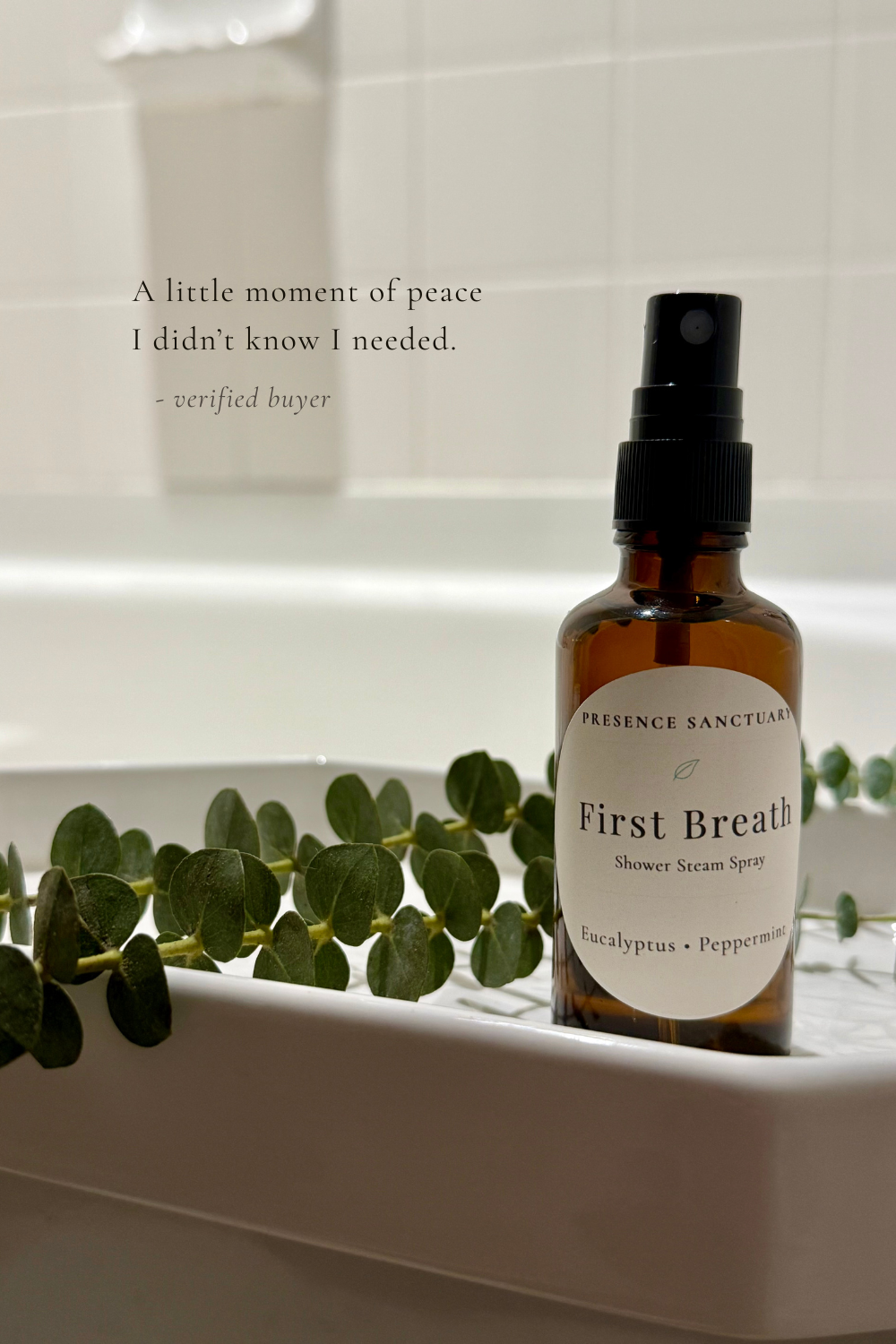 First Breath | Eucalyptus Peppermint Shower Steam Spray
