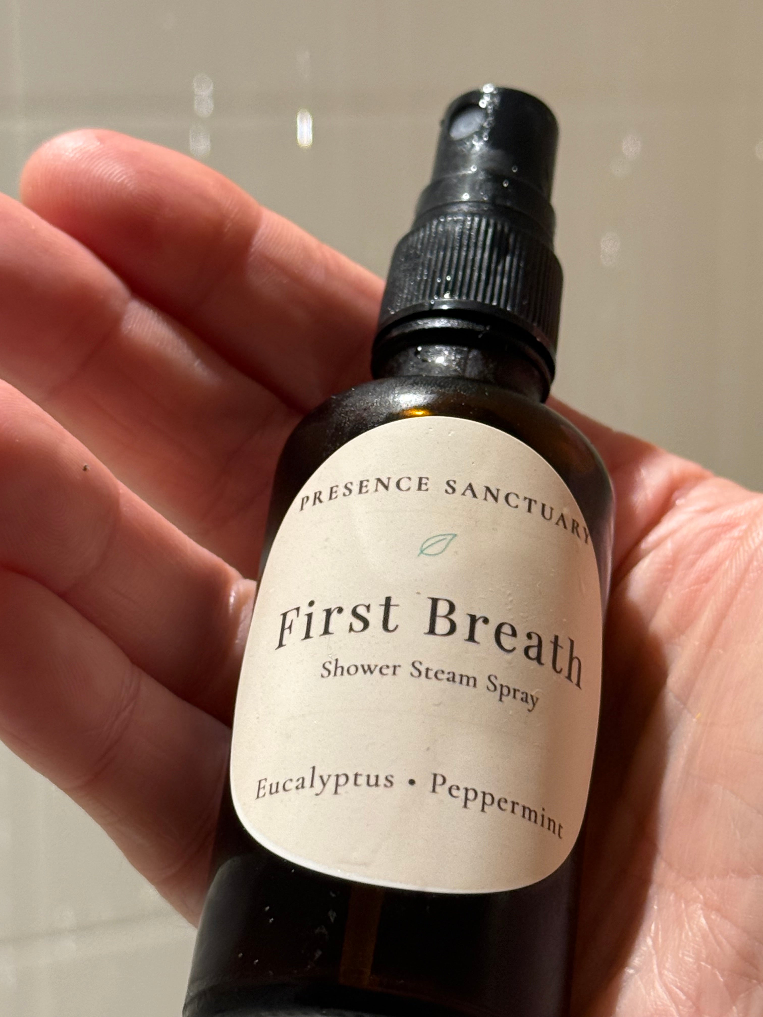 First Breath | Eucalyptus Peppermint Shower Steam Spray