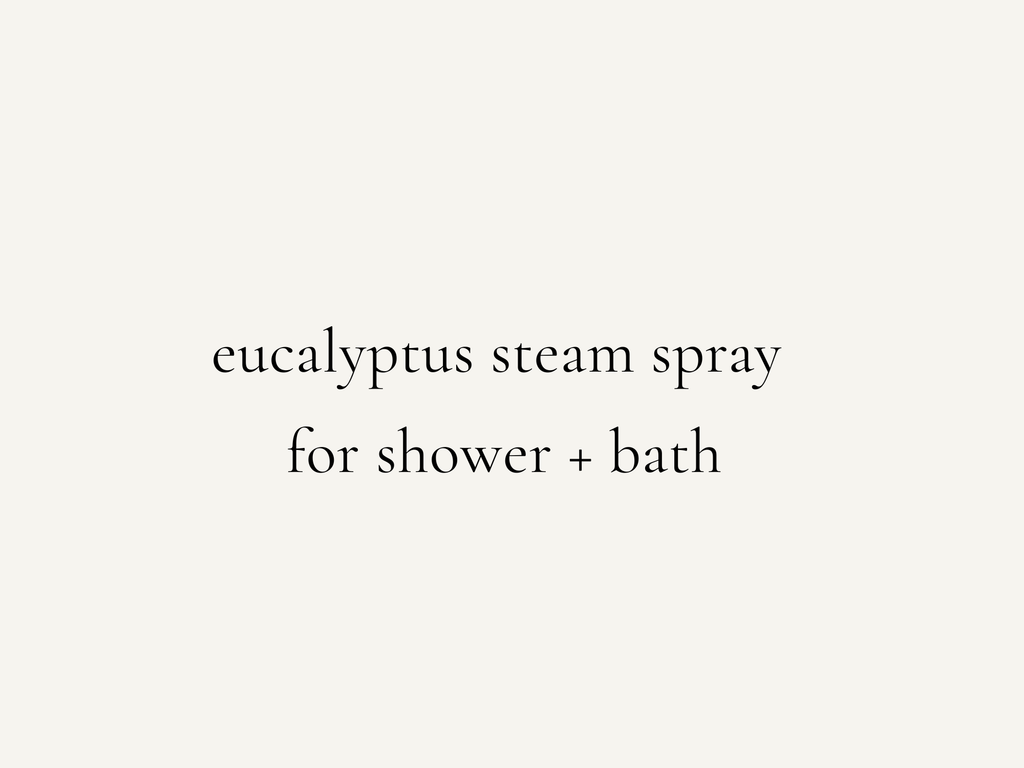 First Breath | Eucalyptus Peppermint Shower Steam Spray