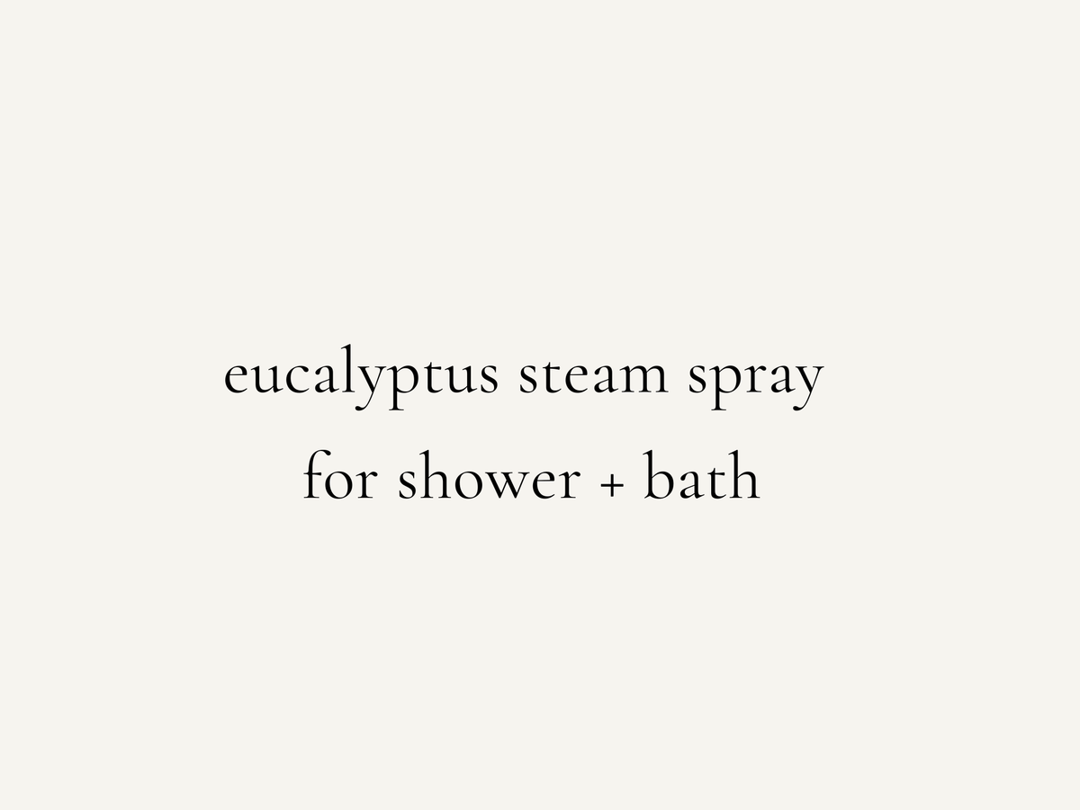 Refreshing Eucalyptus Peppermint Shower Steam Spray for Stress Relief | First Breath