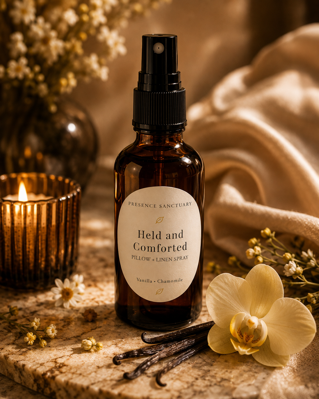 Held and Comforted | Pillow and Linen Spray