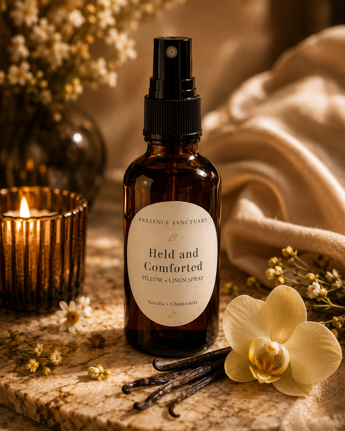 Held and Comforted | Pillow and Linen Spray