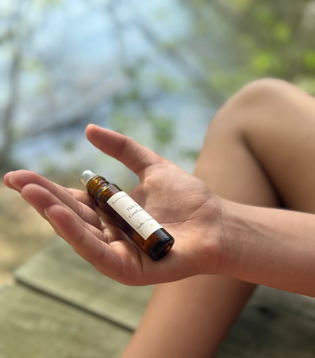 Held and Comforted Vanilla Chamomile Essential Oil Roll-On