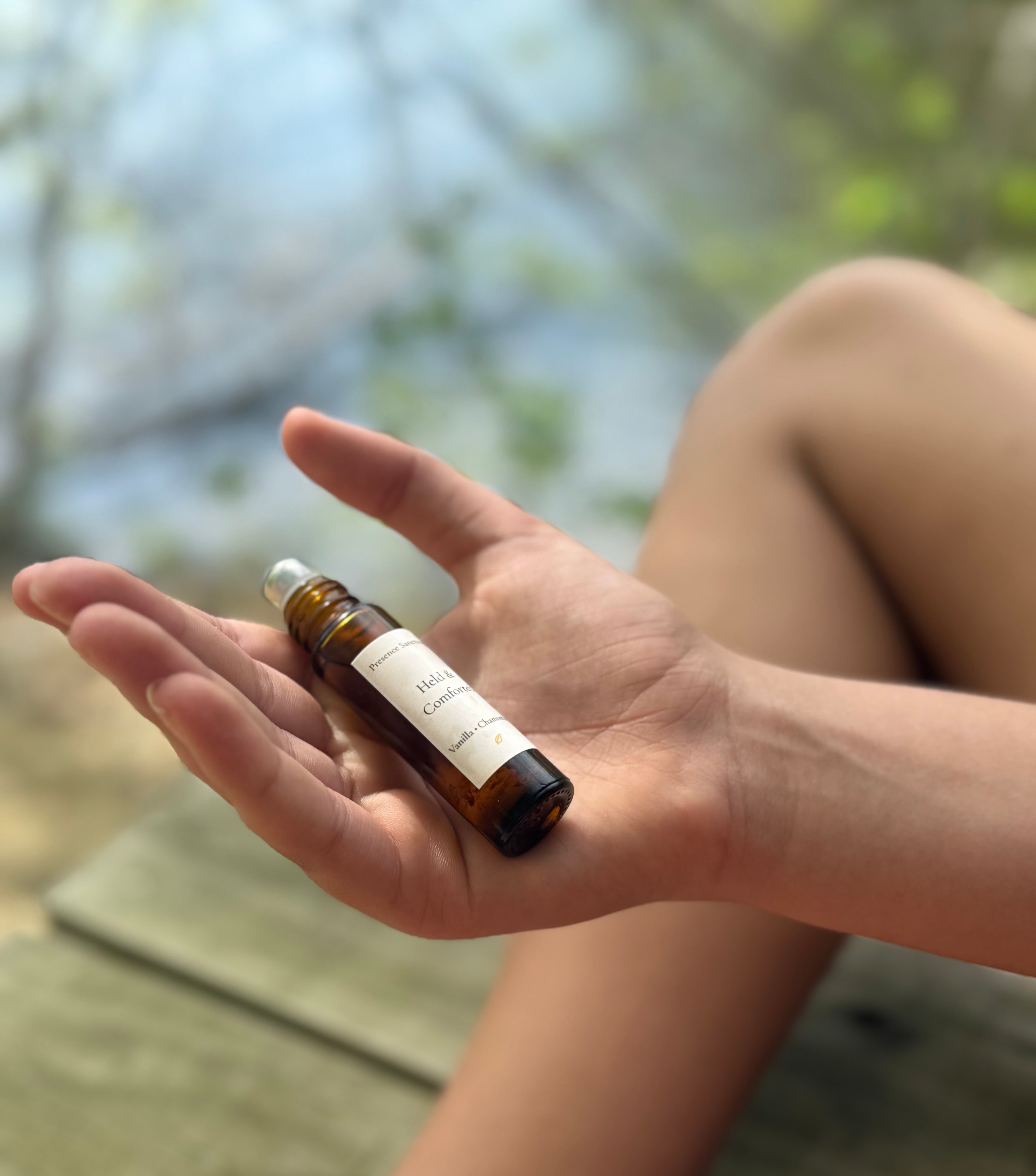 Held and Comforted Vanilla Chamomile Essential Oil Roll-On