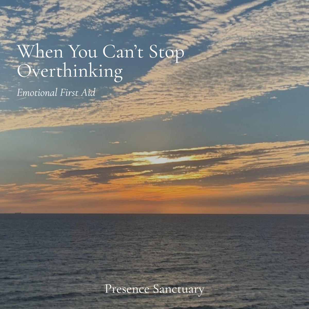 When You Can’t Stop Overthinking | Sensory Tool + Therapist Audio