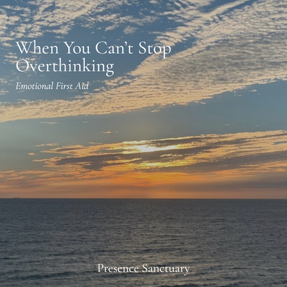 When You Can’t Stop Overthinking | Sensory Tool + Therapist Audio