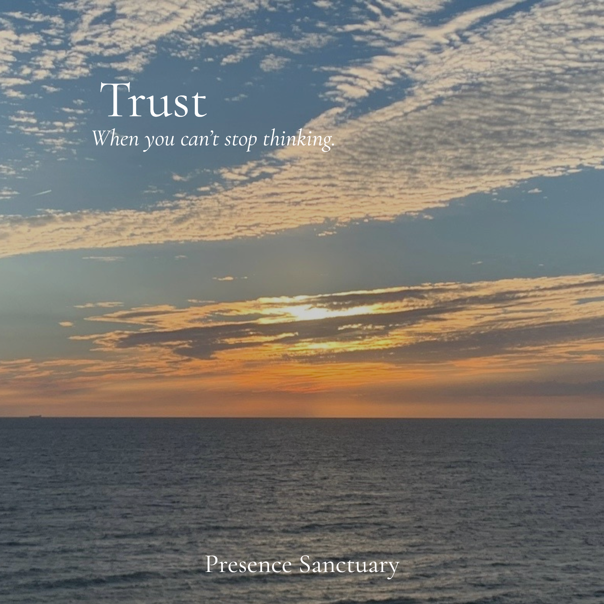 Trust: I Can't Stop Thinking | Guided Therapist Audio for Overthinking| Digital Download