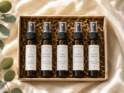 Therapist-Curated Aromatherapy Discovery Set | 5 Essential Oil Body Mists for Stress Support