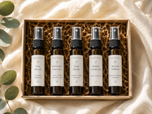 Therapist-Curated Aromatherapy Discovery Set | 5 Essential Oil Body Mists for Stress Support